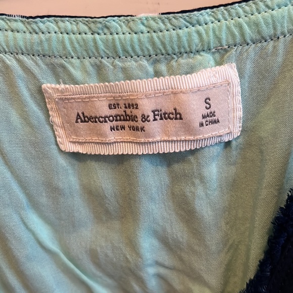 Abercrombie and Fitch navy blue polka dot sun dress - Picture 2 of 3